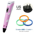 Myriwell 3D Pen DIY 3D Printer Pen Drawing Pens 3d Printing Best for Kids With ABS Filament 1.75mm Christmas Birthday Gift