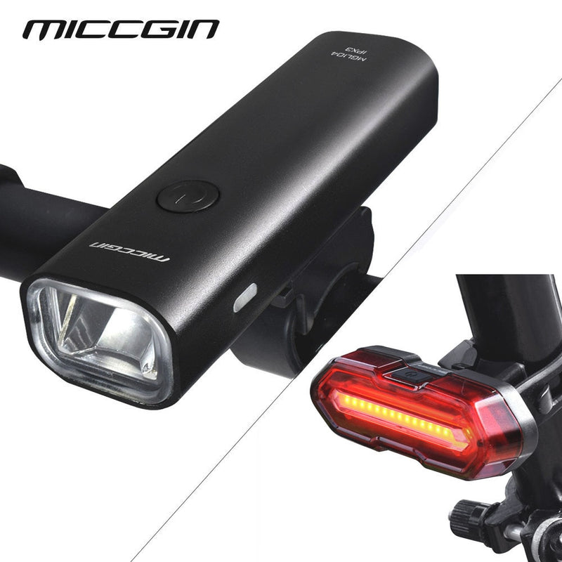 Bicycle Light LED Bike Super Bright Front Rear Lighting Set Lantern For Cycling Flashlight USB Rechargeable COB Lamp Accessories