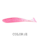 Supercontinent  Soft Lures 50mm 75mm 100mm  Baits Fishing Lure Leurre Shad Double Color Silicone Bait T Tail Wobblers