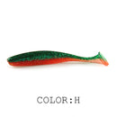 Supercontinent  Soft Lures 50mm 75mm 100mm  Baits Fishing Lure Leurre Shad Double Color Silicone Bait T Tail Wobblers