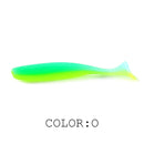 Supercontinent  Soft Lures 50mm 75mm 100mm  Baits Fishing Lure Leurre Shad Double Color Silicone Bait T Tail Wobblers