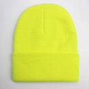 Solid Unisex Beanie Autumn Winter Wool Blends Soft Warm Knitted Cap Men Women SkullCap Hats Gorro Ski Caps 24 Colors Beanies