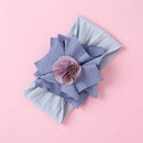 Balleenshiny Infant Child Hair Band Three-dimensional Alloy Rhinestone Crown Headdress Baby Girl Mesh Elastic Headband Turban