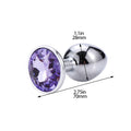 Anal Plug Sex Toys Mini Round Metal Crystal Jewelry Women / Men for Butt Plug Small Unisex Adult Sex Store