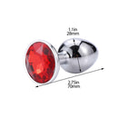 Anal Plug Sex Toys Mini Round Metal Crystal Jewelry Women / Men for Butt Plug Small Unisex Adult Sex Store