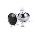 Anal Plug Sex Toys Mini Round Metal Crystal Jewelry Women / Men for Butt Plug Small Unisex Adult Sex Store