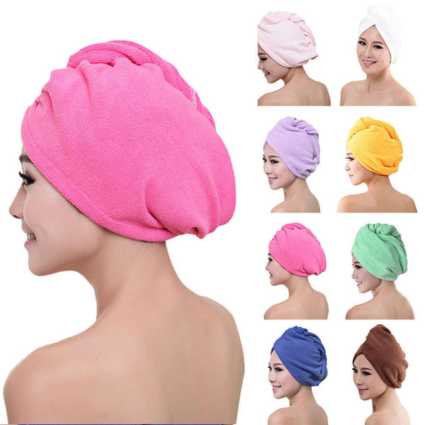 Microfiber Bath Towel Hair Dry Quick Drying Lady Bath Towel Soft Shower For Woman Man Turban Head Wrap Bathing Tools
