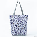 Miyahouse Summer Green Leaf Printed Women Handbag Foldable & Reusable Beach Bag Large Capacity Canvas Travel Bag For Female