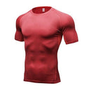 Quick Dry Workout Running Shirt Compression Fitness Tops Breathable Gym T-shirts Clothing Rashguard Male Sport Shirts Men