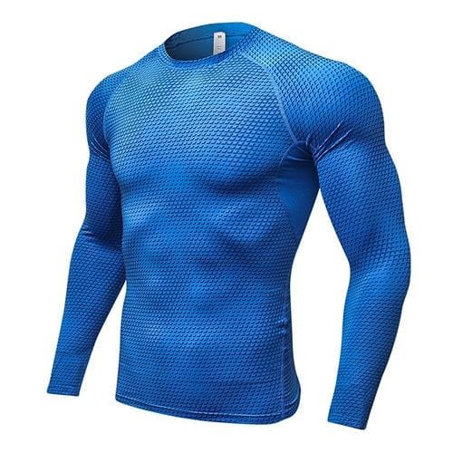 Quick Dry Workout Running Shirt Compression Fitness Tops Breathable Gym T-shirts Clothing Rashguard Male Sport Shirts Men