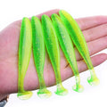 Proleurre Shad Worm Soft Bait 95mm 75mm 50mm T Tail Jigging Wobblers Fishing Lure Tackle Bass Pike Aritificial Silicone Swimbait