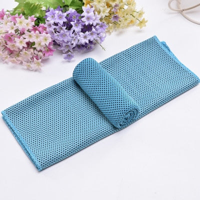 Colors Men And Women Gym Club Yoga Sports Cold Washcloth Running Football Basketball Cooling Ice Beach Towel Lovers Gift Toallas