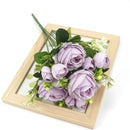 A bunch of beautiful artificial peony roses silk flowers DIY home garden party wedding decoration artificial flowers