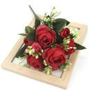 A bunch of beautiful artificial peony roses silk flowers DIY home garden party wedding decoration artificial flowers