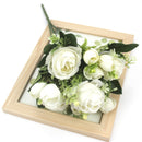 A bunch of beautiful artificial peony roses silk flowers DIY home garden party wedding decoration artificial flowers