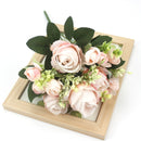 A bunch of beautiful artificial peony roses silk flowers DIY home garden party wedding decoration artificial flowers