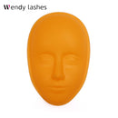 5D Eyelash Extension Facial Tattoo Training Head Silicone Practice Permanent Makeup Lip Eyebrow Tattoo Skin Mannequin Face Head