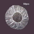 100pcs/lot Disposable Shower Caps Clear Spa Hair Salon Hotel One-Off Bathing Elastic Shower Hat Bathroom Products Bath Bonnet