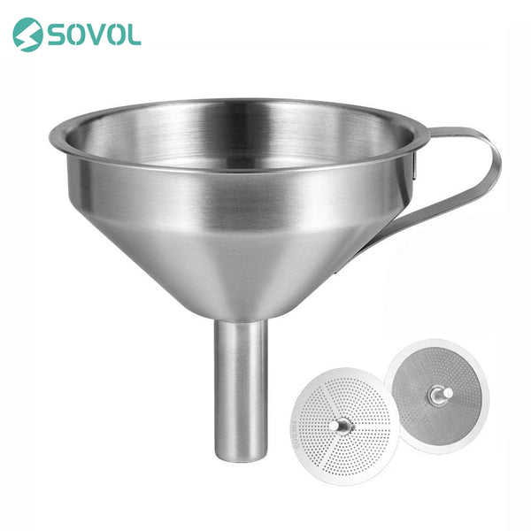 Sovol 3D Printer Resin Filter Funnel 100% Food Grade Durable Stainless Steel Removable Double-Strainer Filter For SLA/DLP/LCD