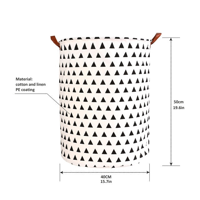 New 1PC Foldable Laundry Basket Large Capacity Laundry Hamper Dirty Clothes Storage Organizer Bucket Homehold Storage Bag