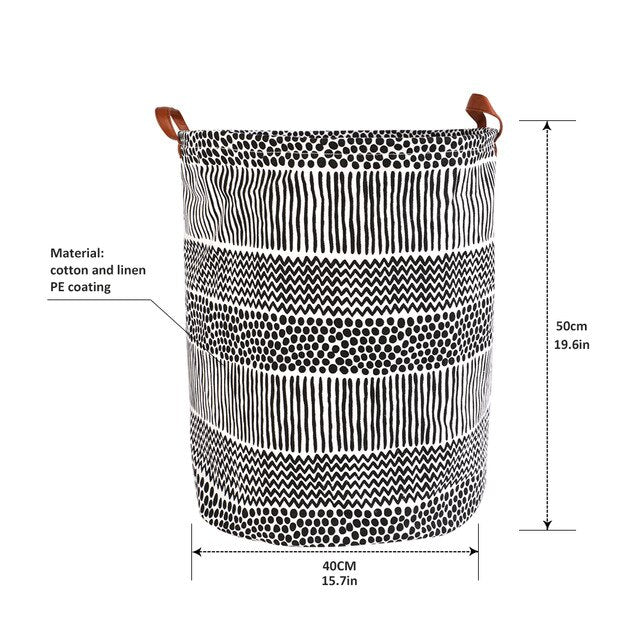 New 1PC Foldable Laundry Basket Large Capacity Laundry Hamper Dirty Clothes Storage Organizer Bucket Homehold Storage Bag