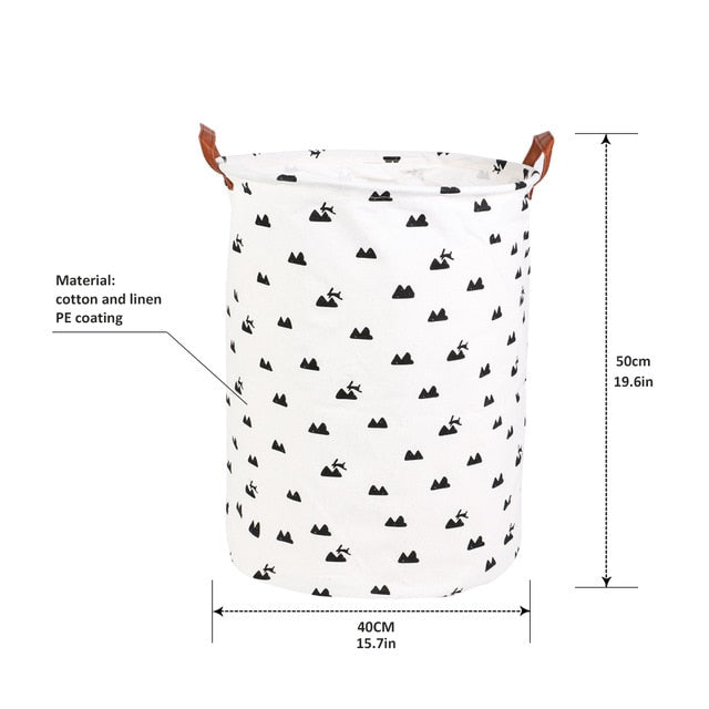 New 1PC Foldable Laundry Basket Large Capacity Laundry Hamper Dirty Clothes Storage Organizer Bucket Homehold Storage Bag