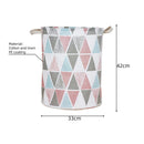 New 1PC Foldable Laundry Basket Large Capacity Laundry Hamper Dirty Clothes Storage Organizer Bucket Homehold Storage Bag