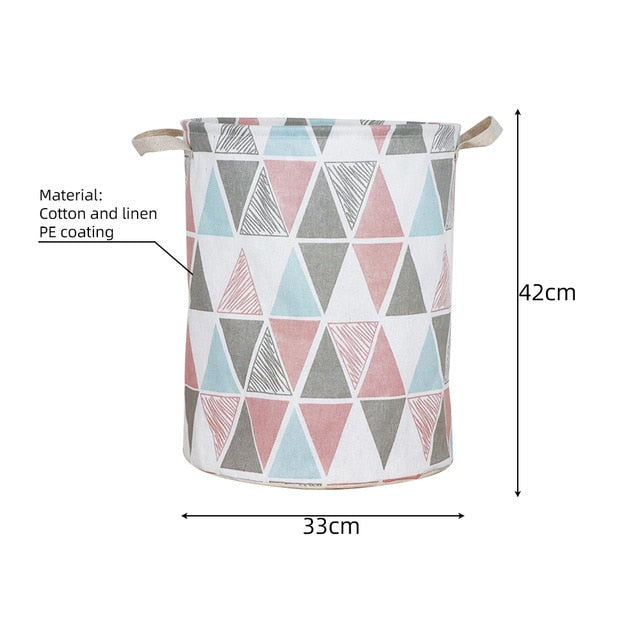 New 1PC Foldable Laundry Basket Large Capacity Laundry Hamper Dirty Clothes Storage Organizer Bucket Homehold Storage Bag