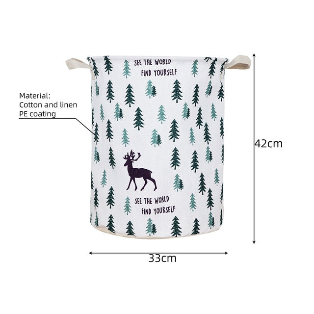 New 1PC Foldable Laundry Basket Large Capacity Laundry Hamper Dirty Clothes Storage Organizer Bucket Homehold Storage Bag