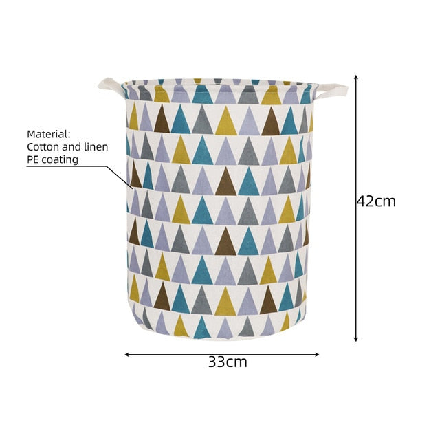 New 1PC Foldable Laundry Basket Large Capacity Laundry Hamper Dirty Clothes Storage Organizer Bucket Homehold Storage Bag