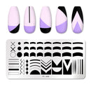 PICT YOU Nail Stamping Plate Geometric Line DIY Image Plate Stencil For Nails Polish Printing Stamping Templates Design Tools