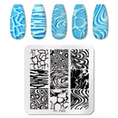 PICT YOU Nail Stamping Plate Geometric Line DIY Image Plate Stencil For Nails Polish Printing Stamping Templates Design Tools