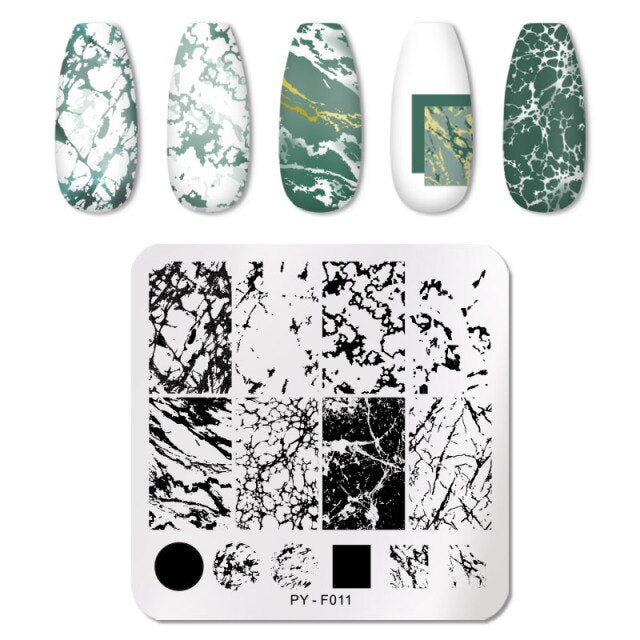 PICT YOU Nail Stamping Plate Geometric Line DIY Image Plate Stencil For Nails Polish Printing Stamping Templates Design Tools