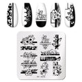 PICT YOU Nail Stamping Plate Geometric Line DIY Image Plate Stencil For Nails Polish Printing Stamping Templates Design Tools