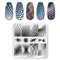 PICT YOU Nail Stamping Plate Geometric Line DIY Image Plate Stencil For Nails Polish Printing Stamping Templates Design Tools