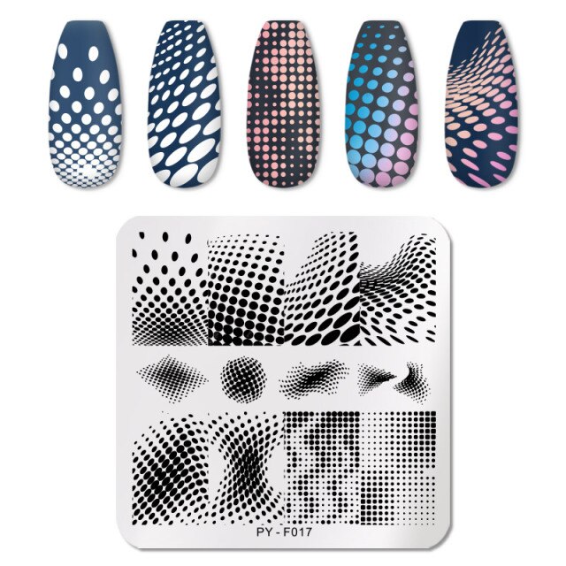 PICT YOU Nail Stamping Plate Geometric Line DIY Image Plate Stencil For Nails Polish Printing Stamping Templates Design Tools