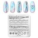 PICT YOU Nail Stamping Plate Geometric Line DIY Image Plate Stencil For Nails Polish Printing Stamping Templates Design Tools