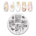 PICT YOU Nail Stamping Plate Geometric Line DIY Image Plate Stencil For Nails Polish Printing Stamping Templates Design Tools