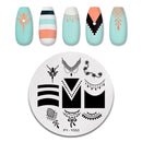 PICT YOU Nail Stamping Plate Geometric Line DIY Image Plate Stencil For Nails Polish Printing Stamping Templates Design Tools