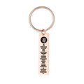 Personalized Music Spotify Scan Code Keychain For Women Men Stainless Steel Keyring Custom Laser Engrave Spotify Code Jewelry