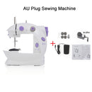 Sewing Machines Portable Mini Electric Household Crafting Mending with Foot Pedal Cutter Light for Home Beginners Kids Purple