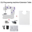 Sewing Machines Portable Mini Electric Household Crafting Mending with Foot Pedal Cutter Light for Home Beginners Kids Purple