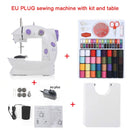 Sewing Machines Portable Mini Electric Household Crafting Mending with Foot Pedal Cutter Light for Home Beginners Kids Purple