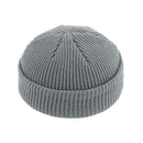 New Unisex Beanie Hat Ribbed Knitted Cuffed Winter Hat Warm Short Beanie Casual Solid Color Skullcap Baggy For Adult Men Beanie