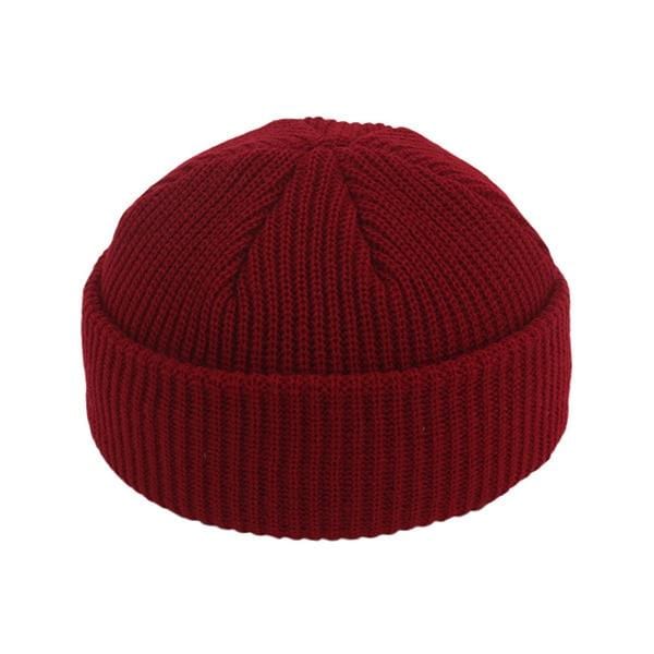 New Unisex Beanie Hat Ribbed Knitted Cuffed Winter Hat Warm Short Beanie Casual Solid Color Skullcap Baggy For Adult Men Beanie