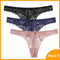 3 Pcs Panties Underwear Woman Lace Thong G String Sexy Briefs Lingerie Woman Thong T-back Lace Female Low Waist Women's Panties