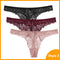 3 Pcs Panties Underwear Woman Lace Thong G String Sexy Briefs Lingerie Woman Thong T-back Lace Female Low Waist Women's Panties