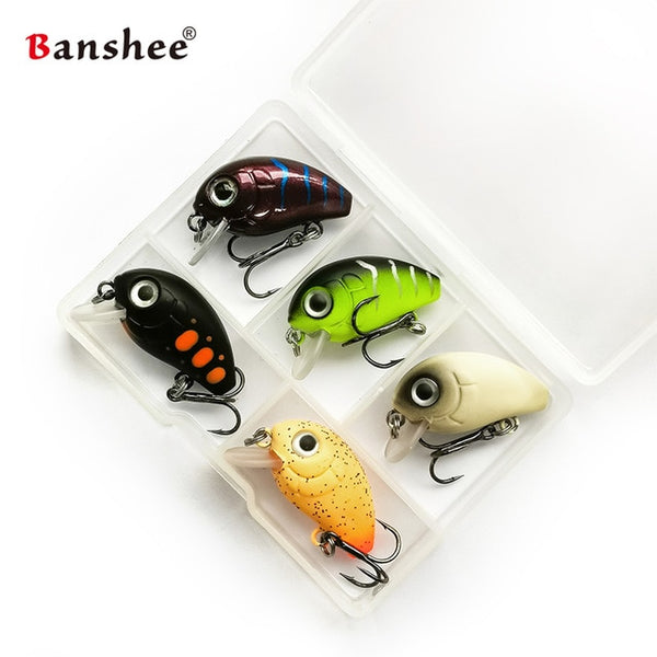Banshee 28mm 2g Mini Crankbaits Fishing sinking Wobbler For Pike/Trolling Rattling Baits Set Perch Fishing Lure Artificial Hard