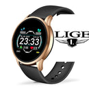 LIGE 2020 New Smart Watch Men Heart Rate Blood Pressure Information Reminder Sport Waterproof Smart Watch for Android IOS Phone