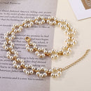 DAXI Beaded Choker Pearl Necklace For Women Gold Chain Necklaces Pendant Collar Chokers Chains Bead Necklace Womens Jewelry 2020
